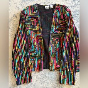 Chico's Multicolor Geometric Cardigan